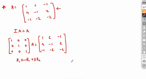 write-a-3-x-3-elementary-matrix-that-corresponds-to-each-of-the-following-elementary-row-operations-multiply-each-of-the-elementary-matrices-by-a-and-verify-that-the-product-ea-is-the-matrix-59238
