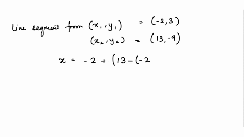 find-parametric-equations-to-represent-the-line-segment-from-23-to-13-9-a-2-15t-y-3-12t-for-0-t-1-b-2-15t-y-3-12t-for0-t-2-c-9-_-15t-y-3-_-12t-for0-t-2-d-215t-y-3-12t-for-0-t-1-e-2-l5t-y-3-_-83336