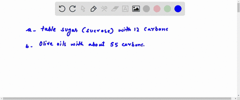 which-has-more-energy-a-table-sugar-sucrose-with-12-carbons-b-olive-oil-with-about-55-carbons-43189