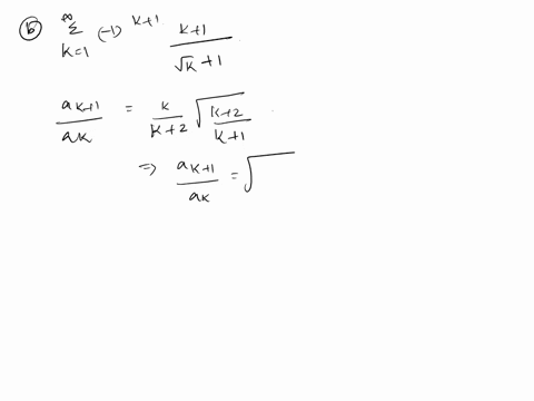 1-determine-whether-the-alternating-series-converges-justify-your-answer-k1-ek-1c-1k1-vk1-e-1-lktle-k-2-classify-each-series-as-absolutely-convergent-conditionally-convergent-or-diverges-1k1-53612