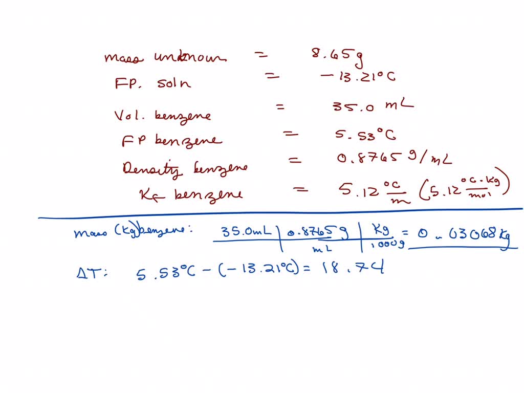 solved-the-molar-mass-of-unknown-molecular-compound-is-determined