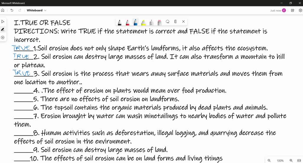 SOLVED: 'looking back pa answer plsss Looking Back Soil erosion is the ...