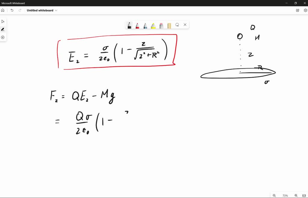 SOLVED A disk with radius R and uniform positive charge density Î