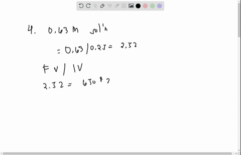 4-i-have-650ml-of-a-63m-solution-to-what-volume-would-i-need-to-add-water-to-this-solution-to-make-a-new-solution-with-a-concentration-of-025-m-5-you-have-a-100-ml-stock-solution-of-100-mgml-56257