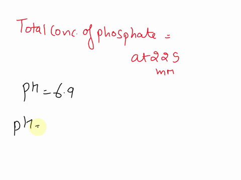 in-a-solution-of-225-mm-sodium-phosphate-buffer-so-the-concentration-represents-all-forms-of-phosphate-no-matter-the-ionization-state-at-ph-69-what-is-the-ratio-of-hpo-4-2-to-h-2po-4-the-pka-14965