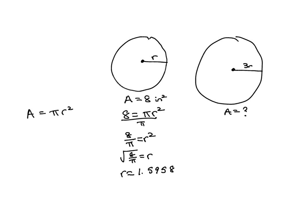 SOLVED The area of a small circular dish is 8 square inches. If the radius of the dish were