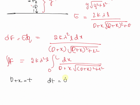 two-identical-rods-each-of-length-l-and-charge-q-are-perpendicular-to-each-other-and-separated-by-a-distance-d-where-the-distance-d-is-from-the-middle-of-one-rod-to-the-nearest-tip-of-the-ot-84368