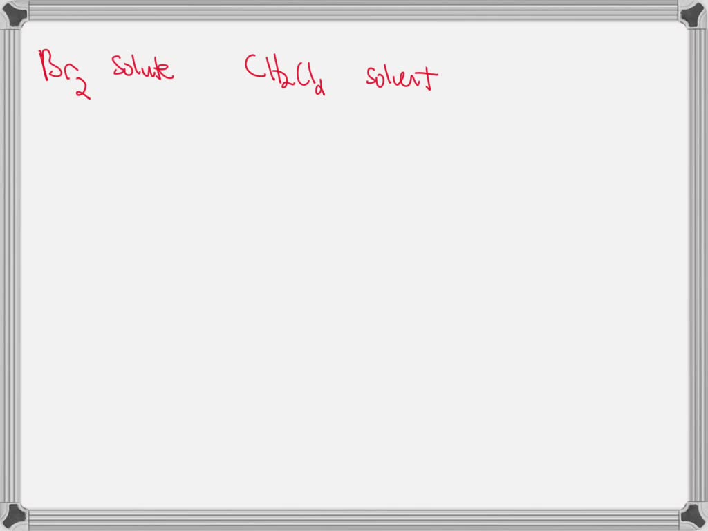 SOLVED In a solution containing 1.0 g of bromine ( Br2 ) and 100.0 mL