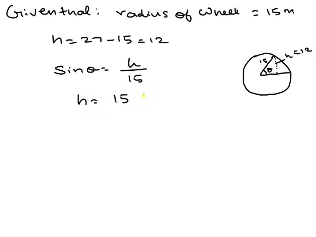 solved-a-ferris-wheel-with-a-radius-of-15-m-is-rotating-at-a-rate-of