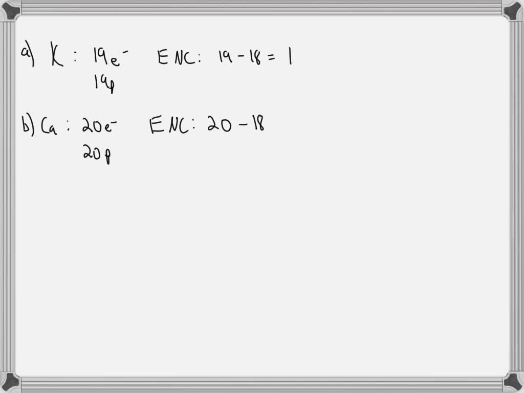 SOLVED If core electrons completely shielded valence electrons from