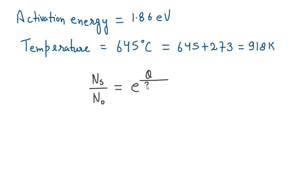 SOLVED: Calculate the fraction of lattice sites that are Schottky ...