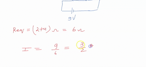 two-resistors-r1-and-r2-are-connected-in-series-to-a-900-v-battery-a-if-r1-200-and-if-r2-400-determine-the-current-and-voltage-to-each-resistor-in-this-combination-b-repeat-for-a-parallel-combination-