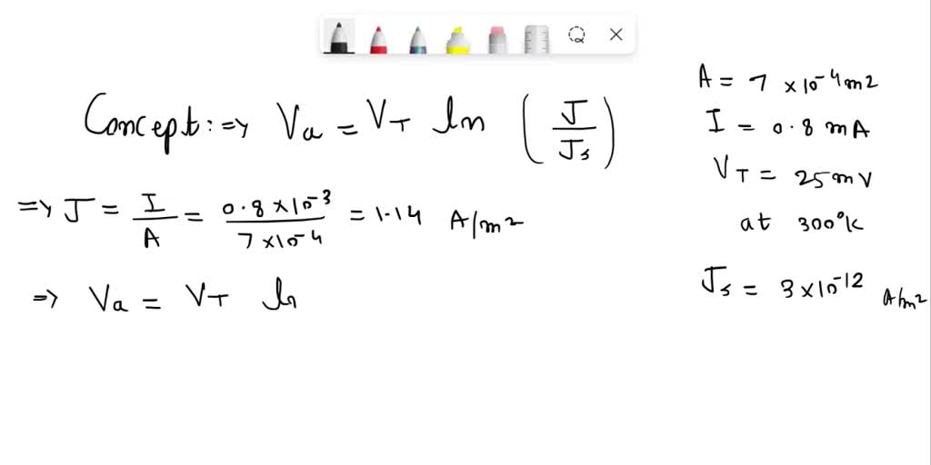SOLVED A Schottky diode and a pn junction diode have crosssectional