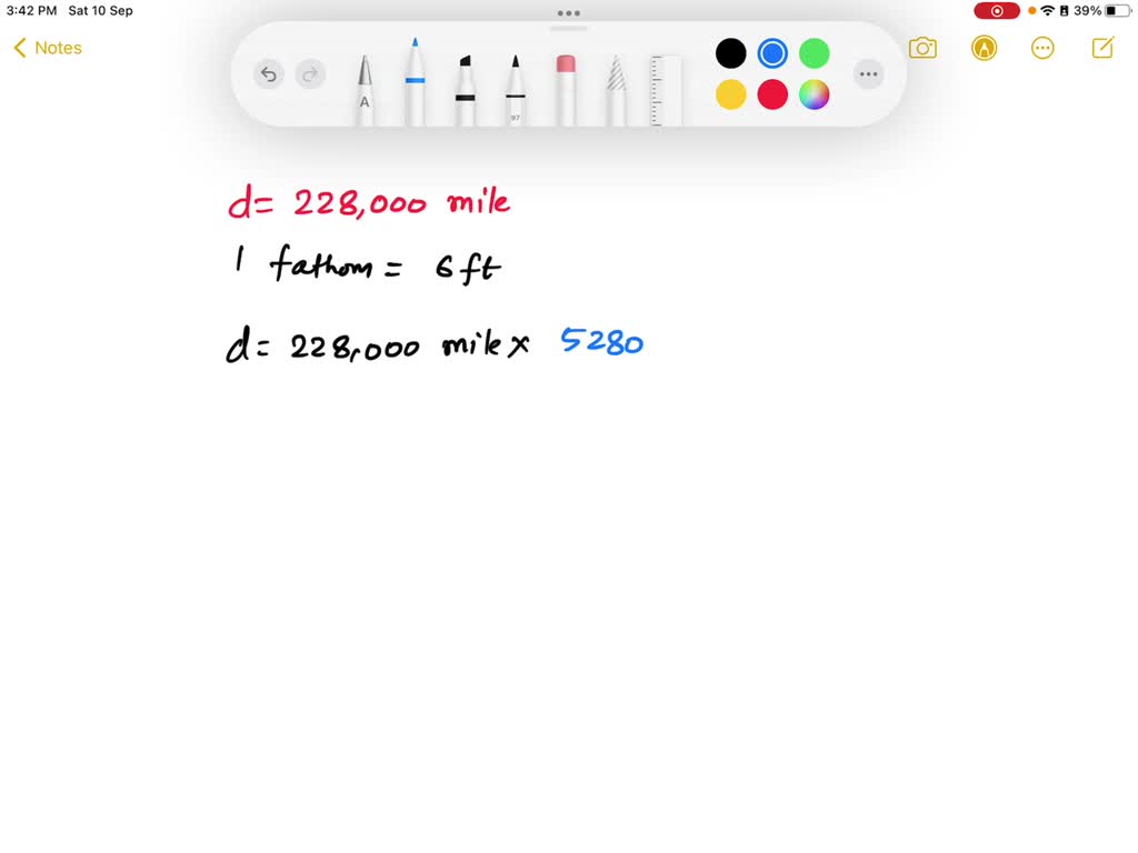 SOLVED Sailors once used a unit of length called a fathom to measure
