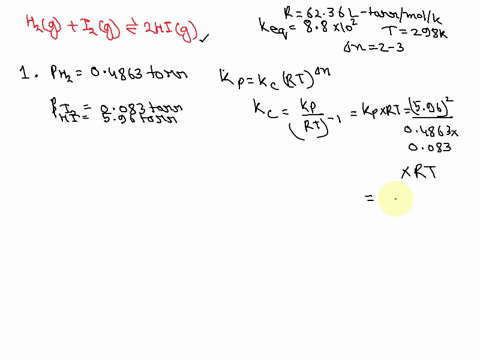 the-equilibrium-constant-is-88-x-102-at-a-particular-temperature-for-the-reaction-h2g-i2g-2hig-use-this-information-to-decide-what-will-happen-given-the-following-sets-of-initial-conditions-07257
