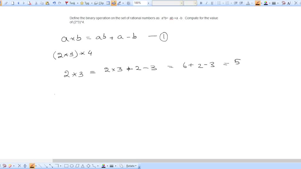 solved-define-the-binary-operation-on-the-set-of-rational-numbers-as