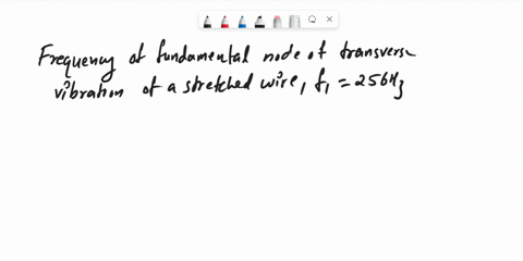the-frequency-of-the-fundamental-node-of-transverse-vibrations-of-a-stretched-wire-100mm-long-256-hzwhen-the-wire-is-shortened-to-400mm-at-the-same-tension-what-is-the-fundamental-frequency-58845