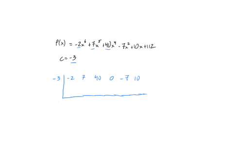 use-synthetic-division-and-the-remainder-theorem-to-evaluate-pc-px-2-x67-x540-x4-7-x210-x112-quad-2-83374