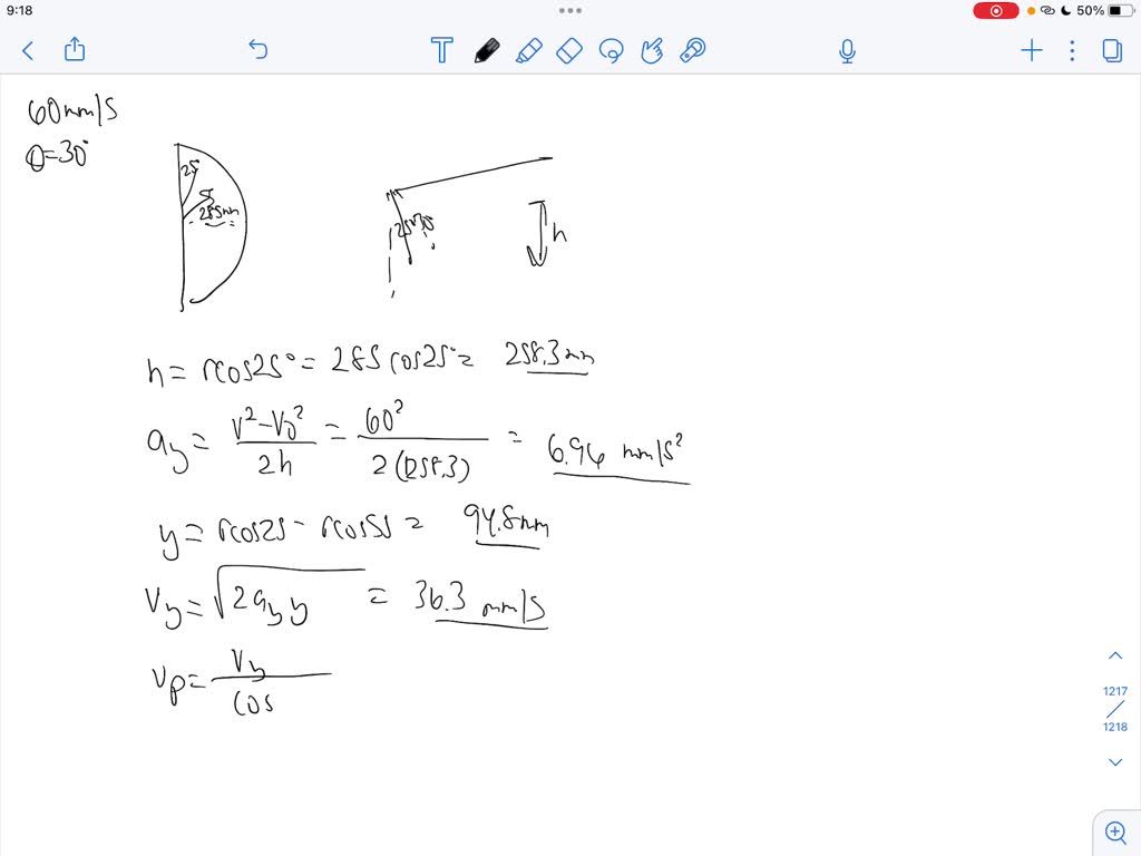 In the design of a timing mechanism, the motion of pin P in the fixed
