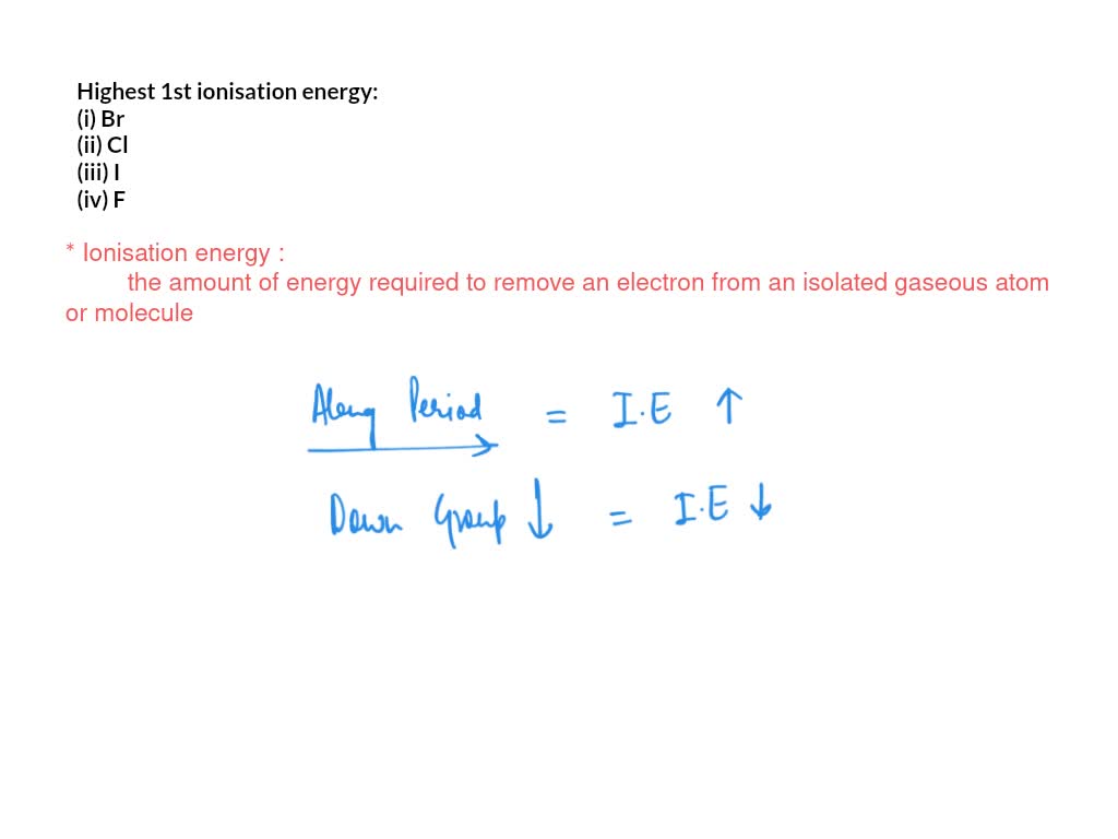 SOLVED Consider four elements from Group 7A fluorine in the second