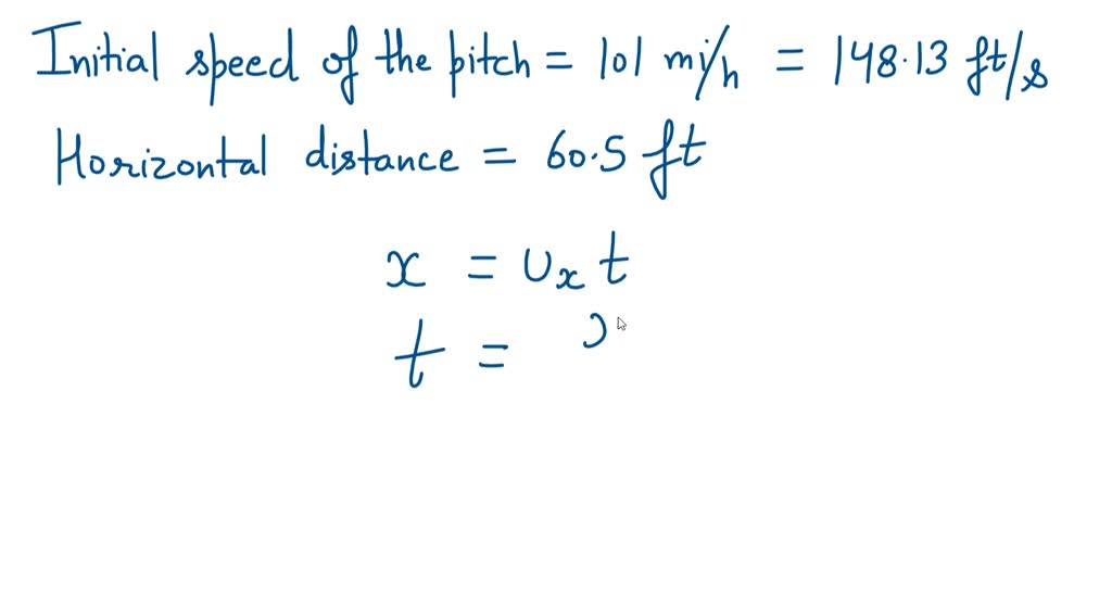 SOLVED One of the fastest recorded pitches in majorleague baseball