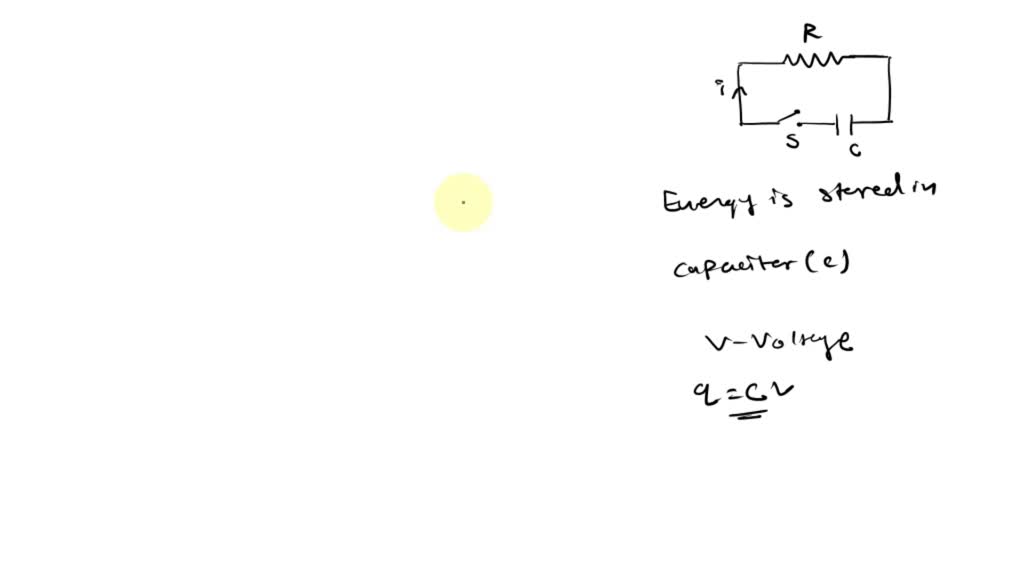 SOLVED For a discharging circuit, the current in the circuit will dump