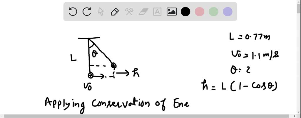 SOLVED: A pendulum consists of a small object hanging from the ceiling ...