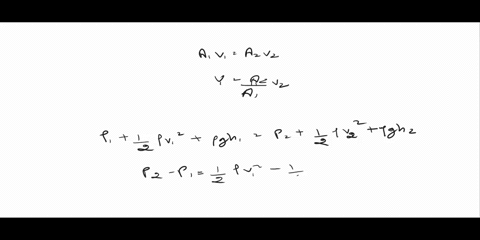 in-ideal-flow-a-liquid-of-density-850-mathrmkg-mathrmm3-moves-from-a-horizontal-tube-of-radius-100-m-11795