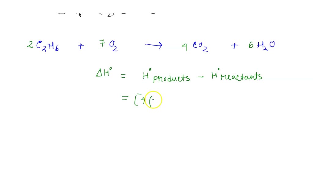 SOLVED: The total enthalpy for the combustion reaction of propene to ...