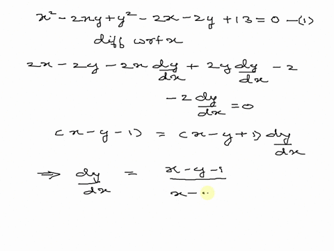 point-use-implicit-differentiation-to-find-the-points-where-the-parabola-defined-by-x2-2xy-y2-2x-2y-13-0-has-horizontal-and-vertical-tangent-lines-list-your-answers-as-points-in-the-form-ab-83735