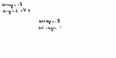 solve-the-given-system-of-equations-by-the-method-where-the-first-step-is-to-express-one-variable-through-the-other-from-any-of-the-equations-3x-4y-8-x-y-3-answer-as-ordinary-fractions-07724