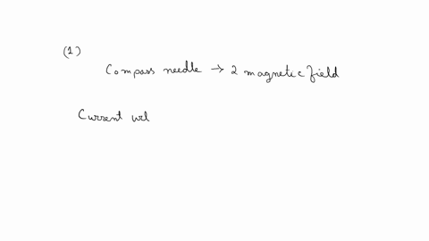 a-compass-is-held-59-cm-below-a-long-wire-that-runs-north-south-a-current-is-switched-on-that-causes-the-compass-needle-to-point-exactly-northeast-the-horizontal-component-of-the-earths-magn-63287