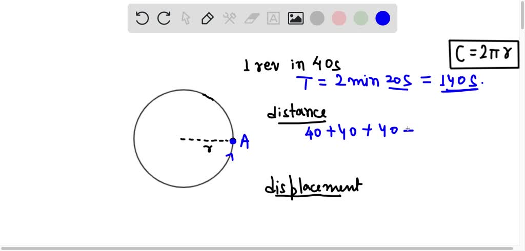 SOLVED: A particle moves on a circular path of radius 'r', It completes ...