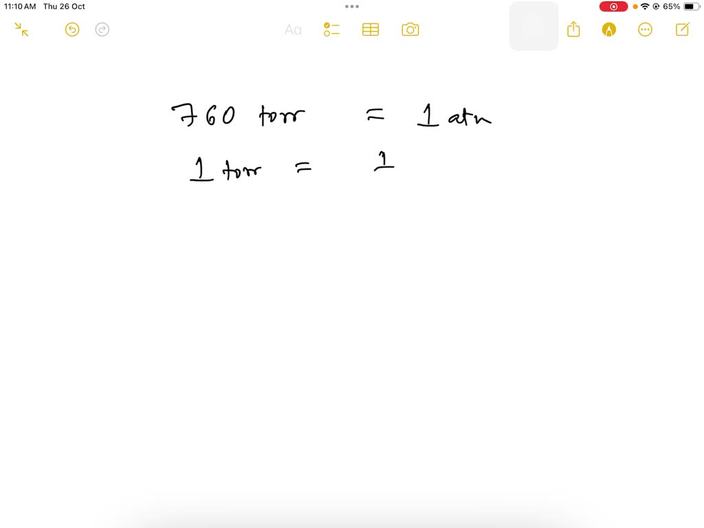 solved-if-one-atmosphere-of-pressure-is-equal-to-760-torr-a-pressure