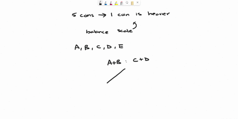 you-have-5-coins-and-you-know-that-one-of-the-coins-is-heavier-than-the-others-you-want-to-write-an-algorithm-to-use-a-balance-scale-to-find-the-odd-coin-what-is-the-minimum-number-of-leaves-06963
