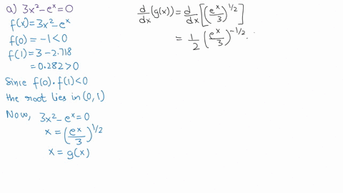 3x2-ex-0-select-gx-fixed-point-function-to-obtain-the-solution-of-the-equation-in-the-range-of-01-with-fixed-point-iteration-b-using-the-gx-function-obtained-above-po-0-the-solution-of-the-e-71817