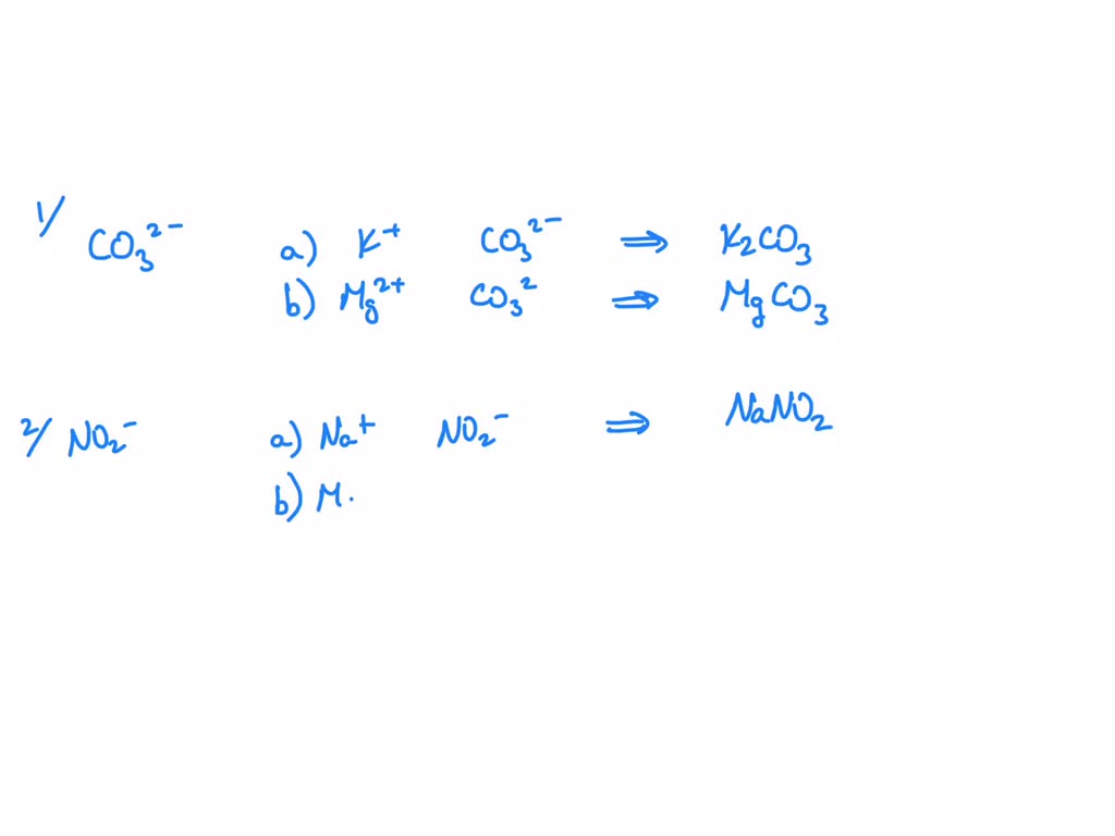 SOLVED Write the formula for the ionic compound formed from the