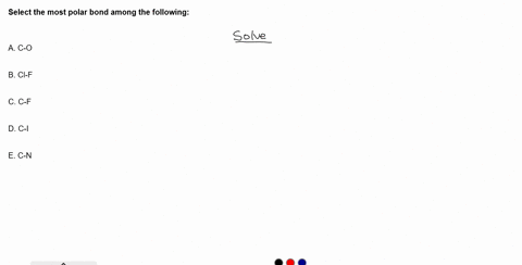 select-the-most-polar-bond-among-the-following-c-o-cl-f-c-f-c-i-c-n-53928