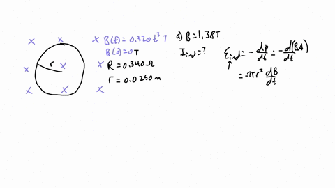 a-circular-loop-of-wire-with-radius-0-0250-m-and-resistance-0340-is-in-a-region-of-spatially-uniform-magnetic-field-as-shown-in-the-following-figurefigure-1-the-magnetic-field-is-directed-in-36537