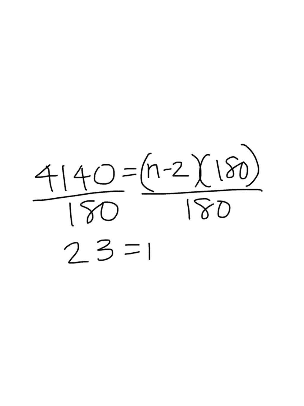 SOLVED: The Sum Of The Measures Of The Interior Angles Of A Polygon Is ...