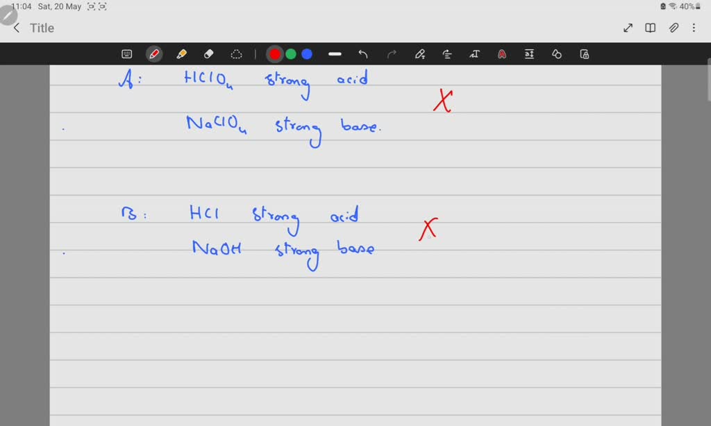SOLVED Which of the following mixtures is a buffer? A. HClO4 and