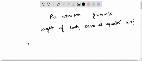 685-the-radius-of-the-earth-is-6400-km-and-g-10ms2-in-order-that-a-body-of-5-kg-weights-zero-at-the-equator-the-angular-speed-of-the-earth-is-radsec-a-1-80-b-1-400-c-1-800-d-1-600