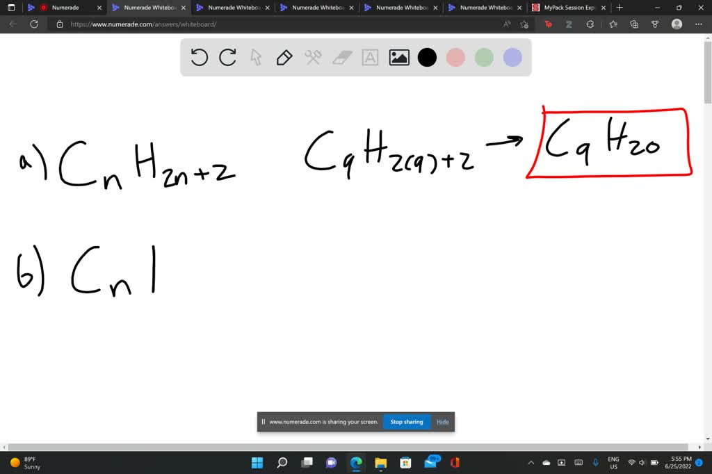 SOLVED 2 Which one of the following could be a straight chain