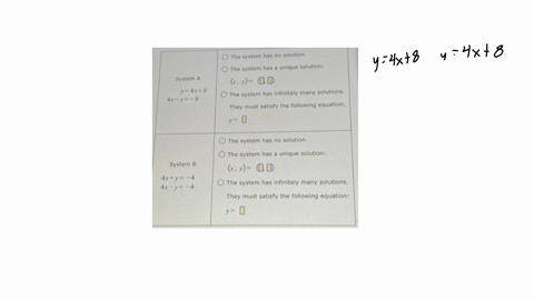 two-systems-of-equations-are-given-below-for-each-system-choose-the-best-description-of-its-solution-if-applicable-give-the-solution-begintabularcc-hline-begintabularl-the-system-has-no-solution-the-s
