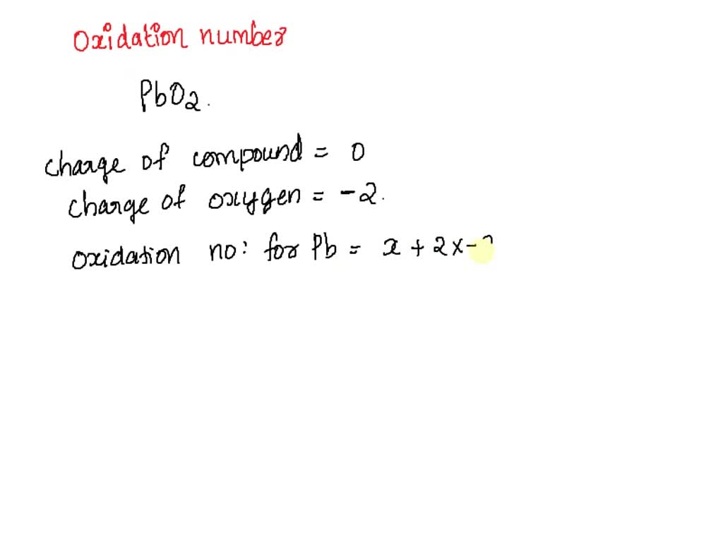 indicate the oxidation number of the metallic elements in the following compounds