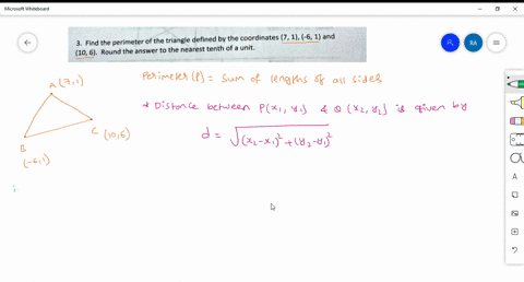 find-the-perimeter-of-the-triangle-defined-by-the-coordinates-71-61-and-10-6-round-the-answer-to-the-nearest-tenth-of-a-unit-45892