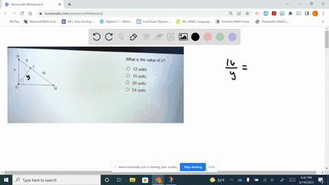 what-is-the-value-of-x-right-triangle-similarity-pre-test-active-what-is-the-value-of-x-12-units-15-units-20-units-24-units-13848