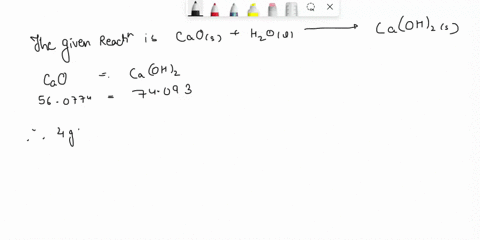 calcium-oxide-reacts-with-water-in-_-combination-reaction-to-produce-calcium-hydroxide-cao-h2o-caoh2-s-particular-experiment-200-g-sample-of-cao-is-reacted-with-excess-water-and-214-g-of-cao-81253