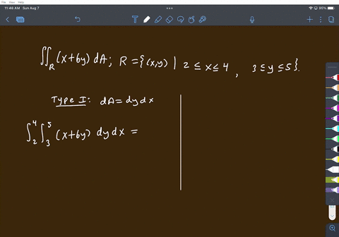 evaluate-the-following-double-integral-over-the-region-r-by-converting-it-to-an-iterated-integral-mkxt6y-da-rxy-2sxs43sys5-choose-the-two-integrals-that-are-equivalent-to-x6y-da-6y-dy-dx-6y-68217