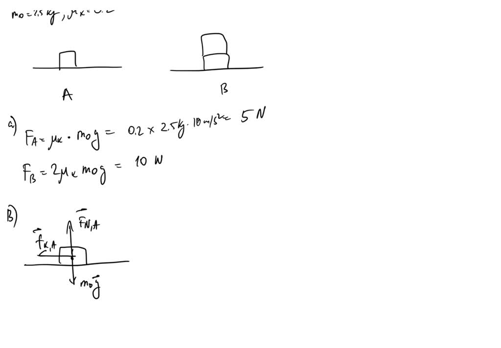 SOLVED: Three identical bricks are pushed across a table at a constant ...